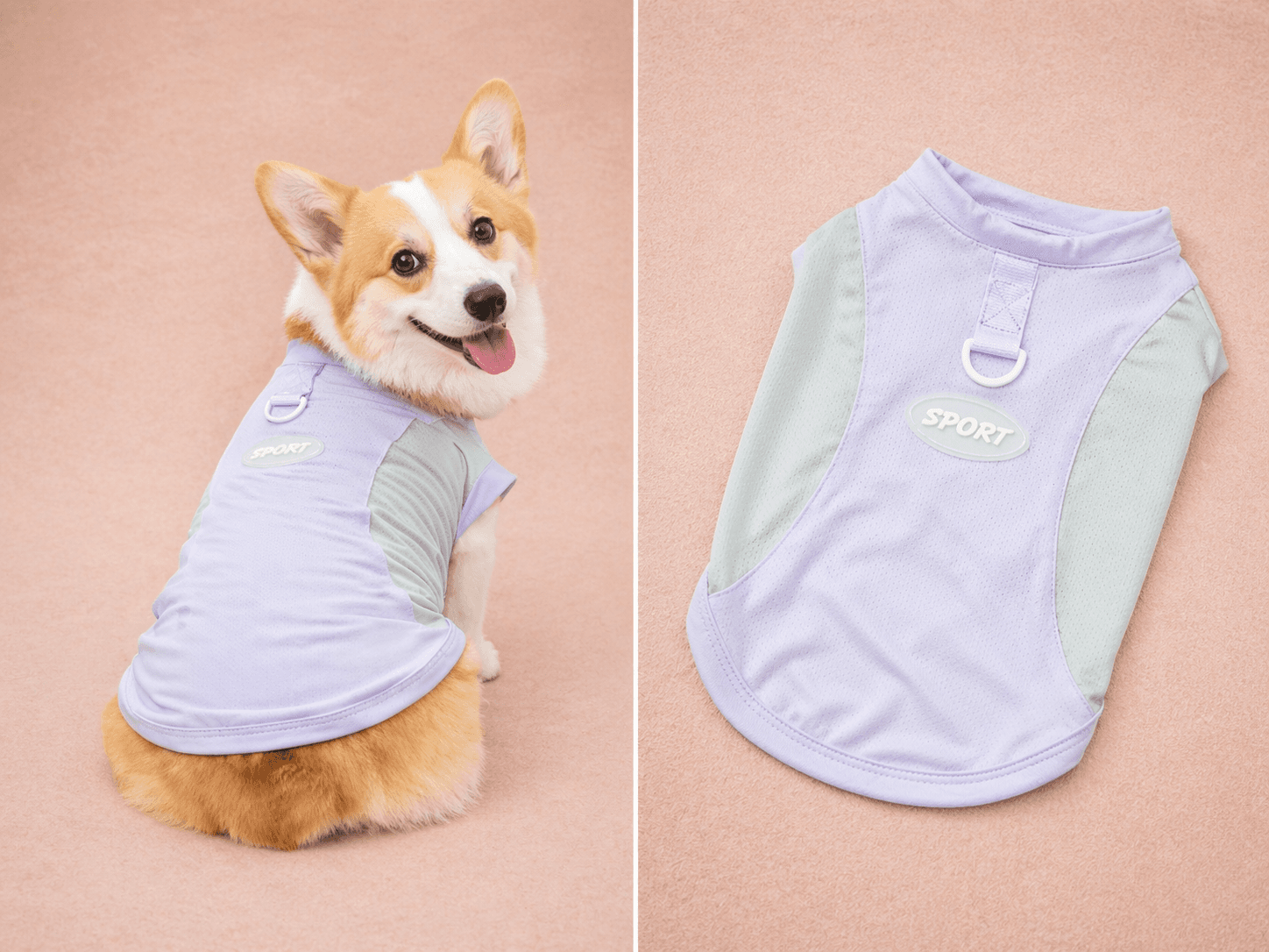 Purple and mint sport cooling vest